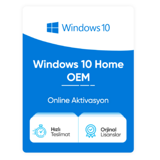 Windows 10 Home OEM – Online Aktivasyon